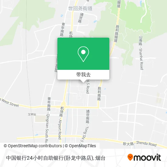 中国银行24小时自助银行(卧龙中路店)地图