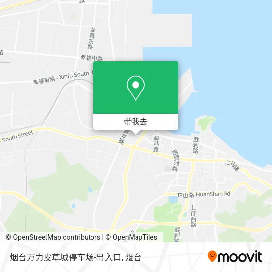 烟台万力皮草城停车场-出入口地图