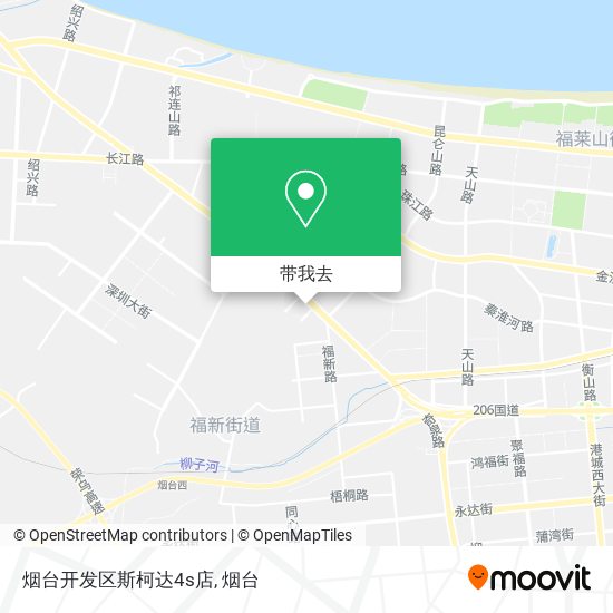 烟台开发区斯柯达4s店地图