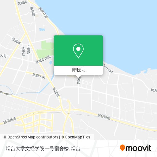 烟台大学文经学院一号宿舍楼地图