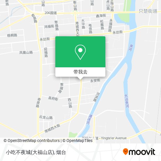 小吃不夜城(大福山店)地图