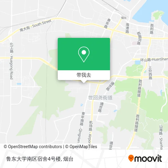 鲁东大学南区宿舍4号楼地图