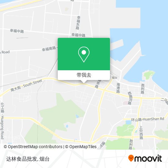 达林食品批发地图