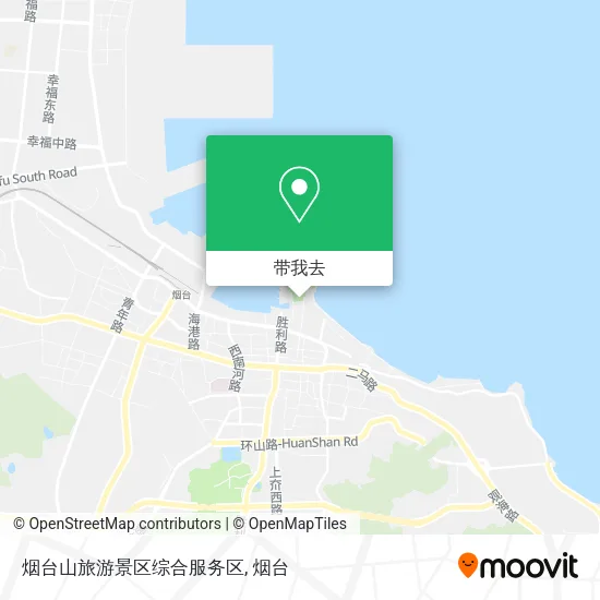 烟台山旅游景区综合服务区地图