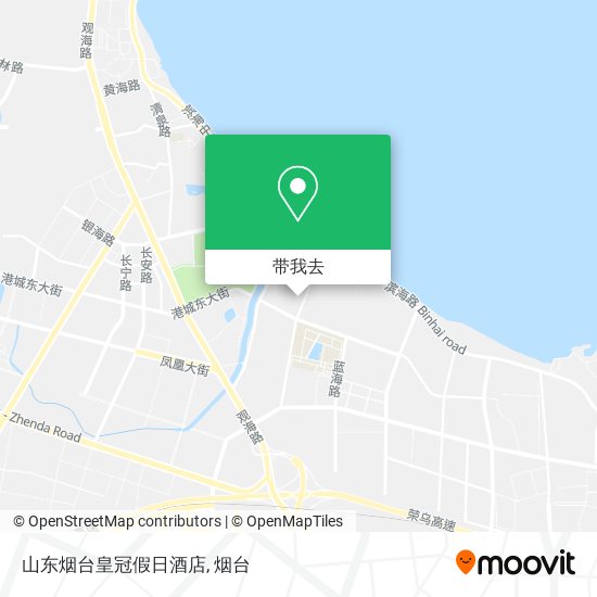山东烟台皇冠假日酒店地图