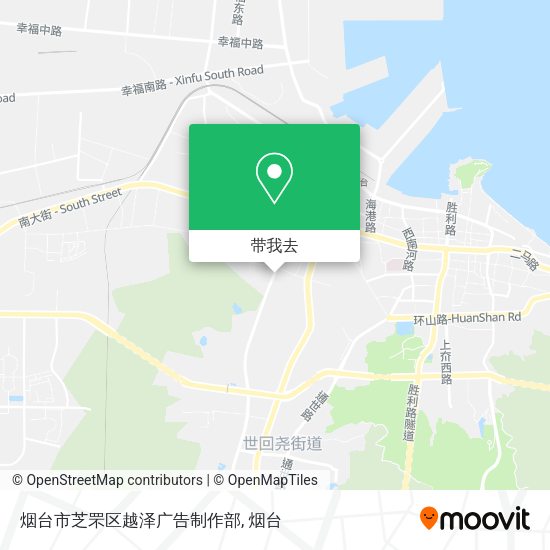 烟台市芝罘区越泽广告制作部地图