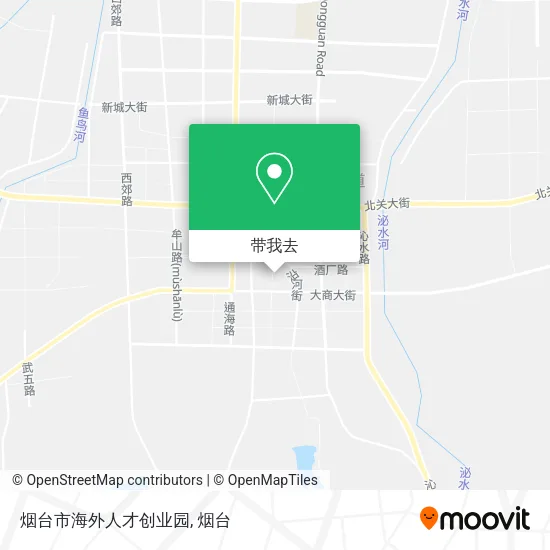 烟台市海外人才创业园地图