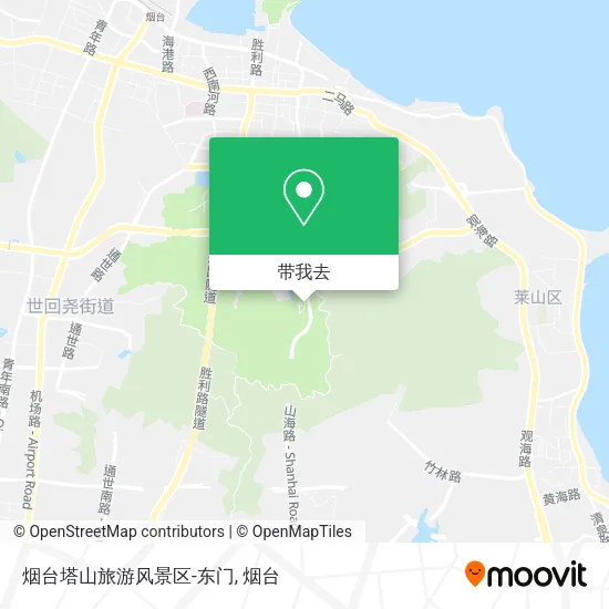 烟台塔山旅游风景区-东门地图