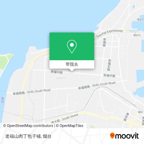 老福山肉丁包子铺地图