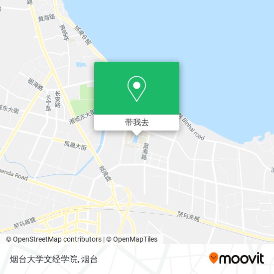 烟台大学文经学院地图