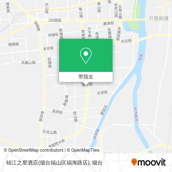 锦江之星酒店(烟台福山区福海路店)地图