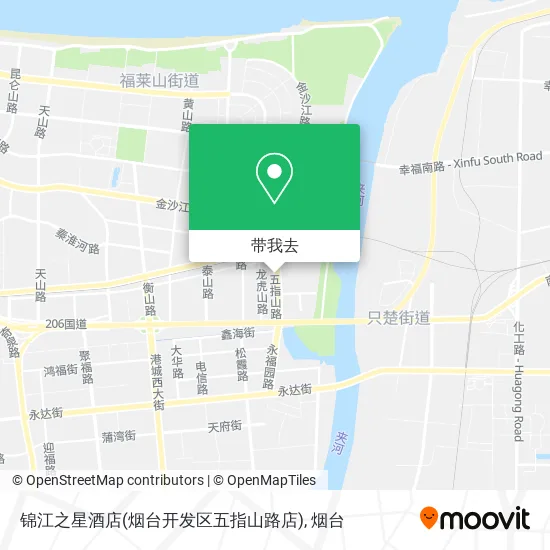 锦江之星酒店(烟台开发区五指山路店)地图
