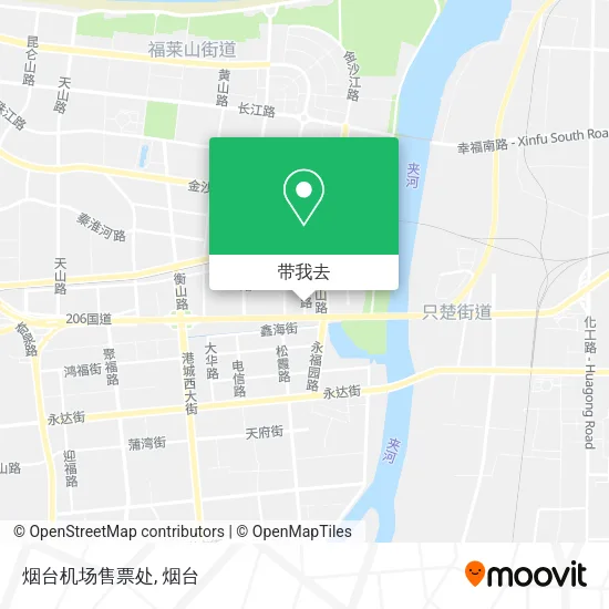 烟台机场售票处地图
