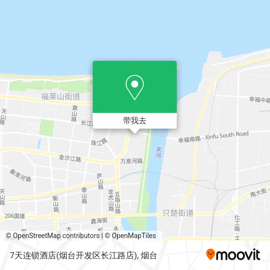 7天连锁酒店(烟台开发区长江路店)地图