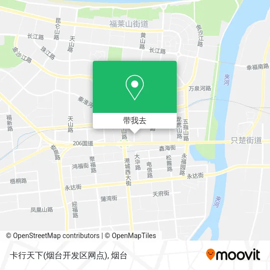 卡行天下(烟台开发区网点)地图