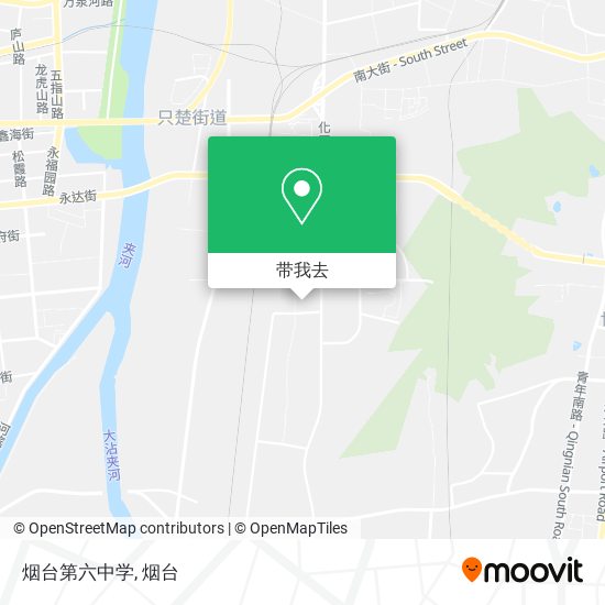 烟台第六中学地图