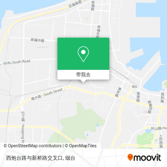 西炮台路与新桥路交叉口地图