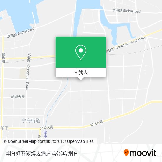 烟台好客家海边酒店式公寓地图