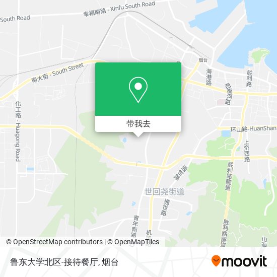 鲁东大学北区-接待餐厅地图