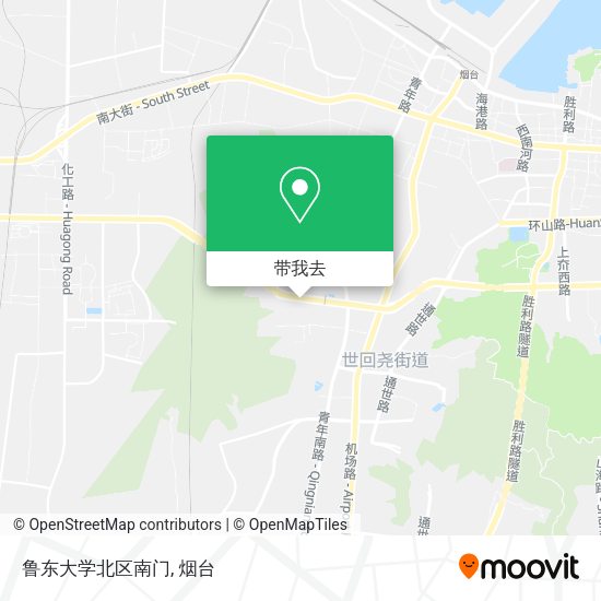 鲁东大学北区南门地图
