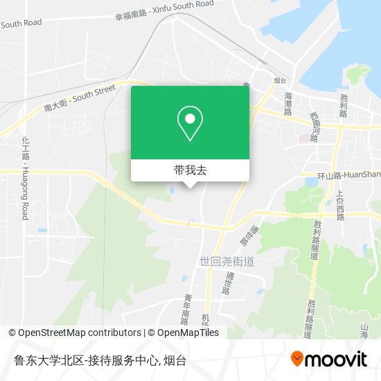 鲁东大学北区-接待服务中心地图