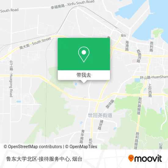 鲁东大学北区-接待服务中心地图