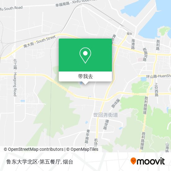 鲁东大学北区-第五餐厅地图