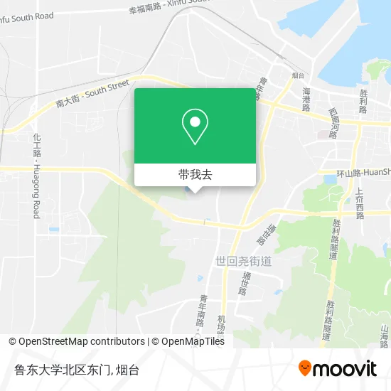 鲁东大学北区东门地图