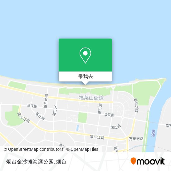烟台金沙滩海滨公园地图