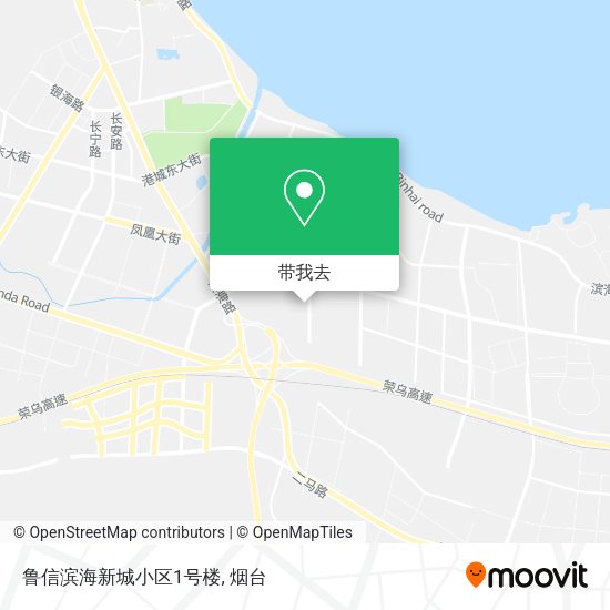 鲁信滨海新城小区1号楼地图