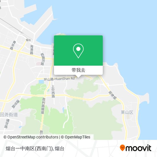 烟台一中南区(西南门)地图