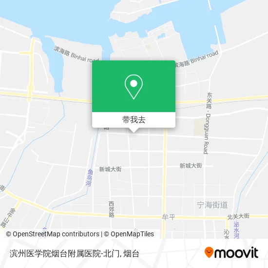滨州医学院烟台附属医院-北门地图