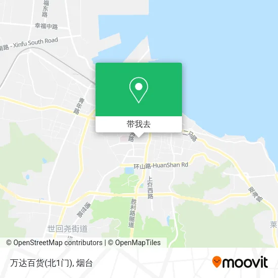 万达百货(北1门)地图