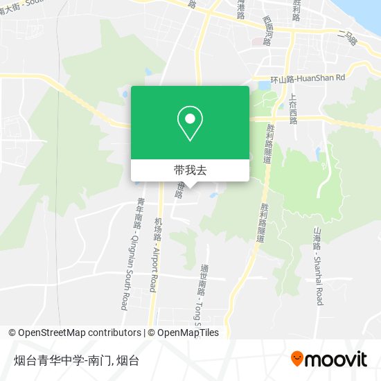 烟台青华中学-南门地图