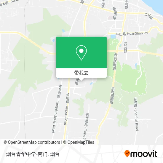 烟台青华中学-南门地图