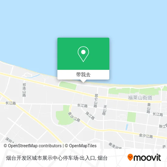 烟台开发区城市展示中心停车场-出入口地图