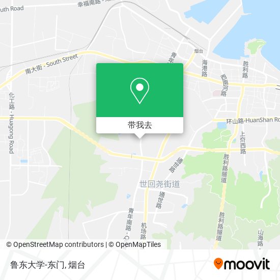 鲁东大学-东门地图