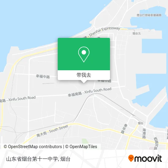 山东省烟台第十一中学地图