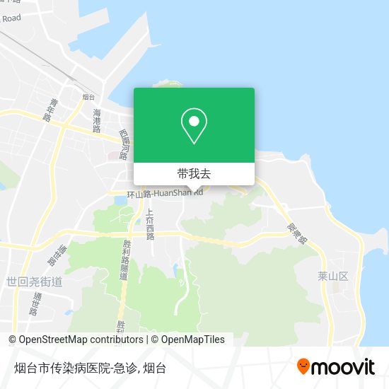 烟台市传染病医院-急诊地图