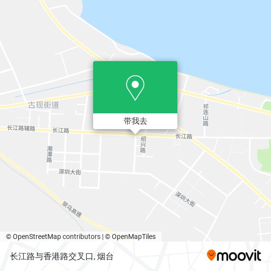 长江路与香港路交叉口地图
