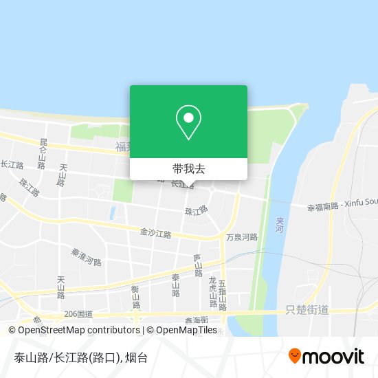 泰山路/长江路(路口)地图