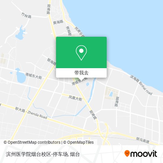 滨州医学院烟台校区-停车场地图