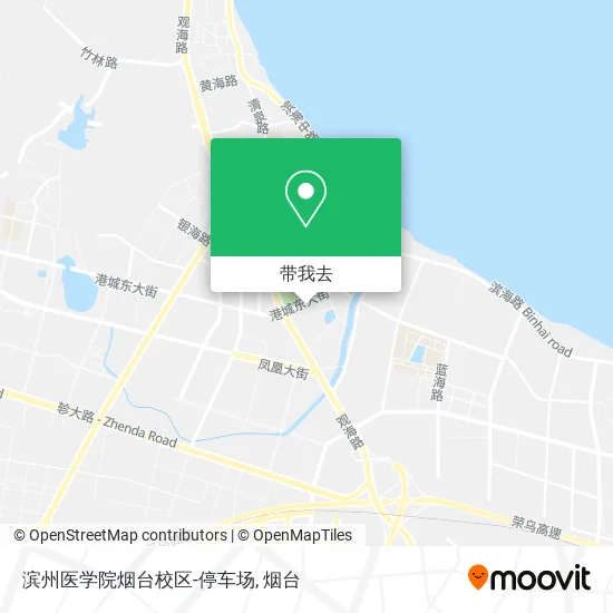 滨州医学院烟台校区-停车场地图