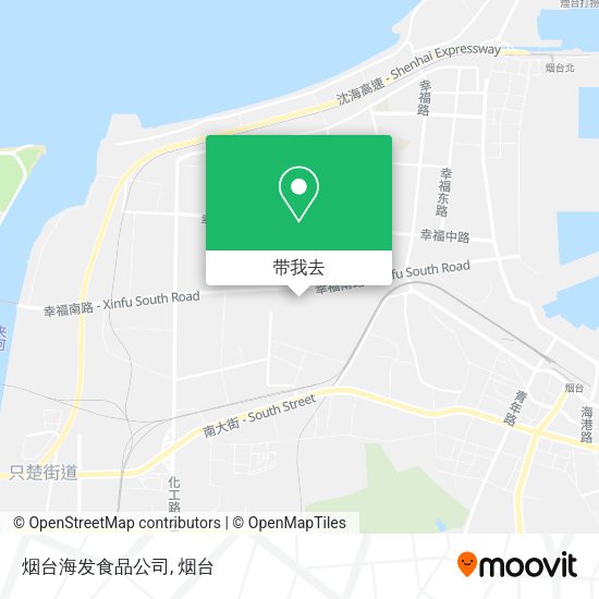 烟台海发食品公司地图