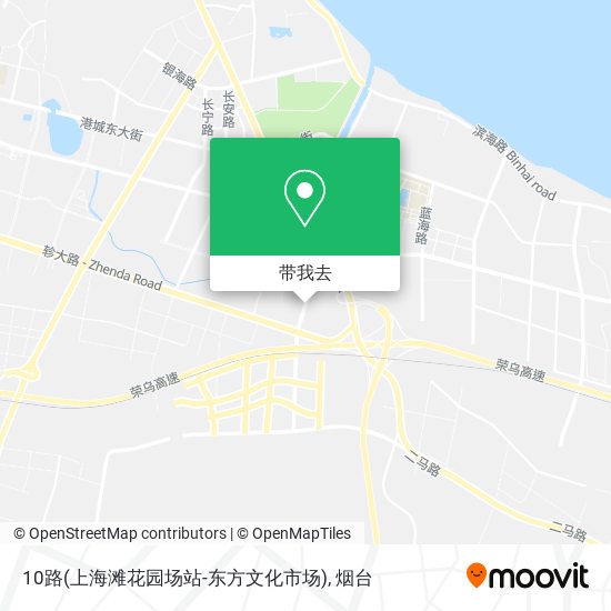 10路(上海滩花园场站-东方文化市场)地图
