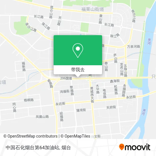 中国石化烟台第64加油站地图