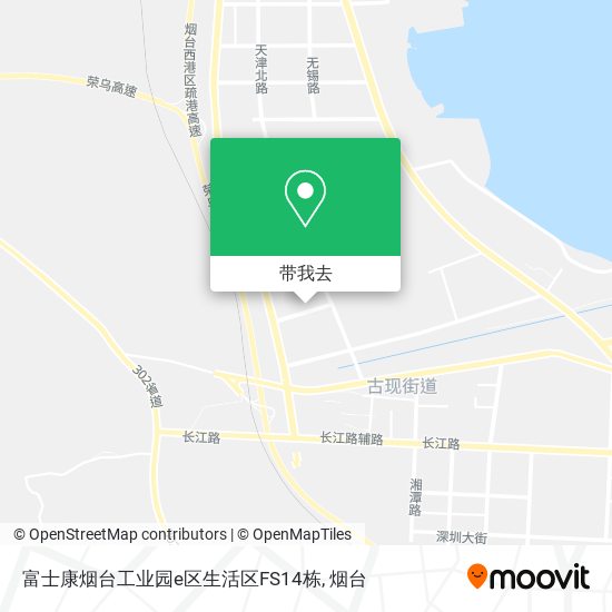 富士康烟台工业园e区生活区FS14栋地图