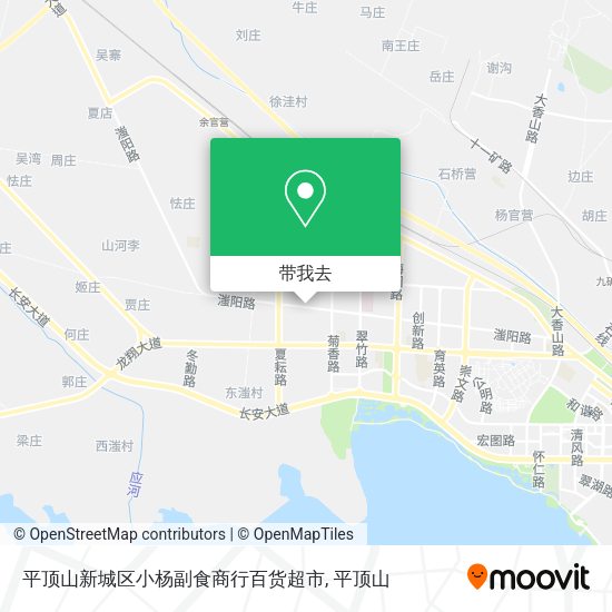 平顶山新城区小杨副食商行百货超市地图