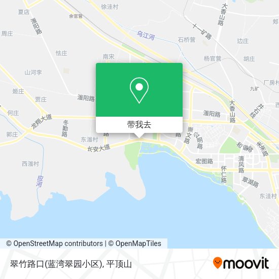 翠竹路口(蓝湾翠园小区)地图