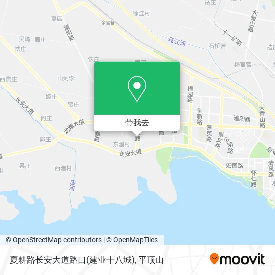 夏耕路长安大道路口(建业十八城)地图